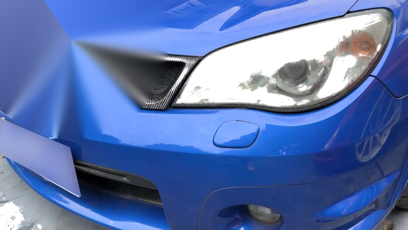 Subaru Impreza WRX STI Front Bumper Grill Grille Set (2006–2007)