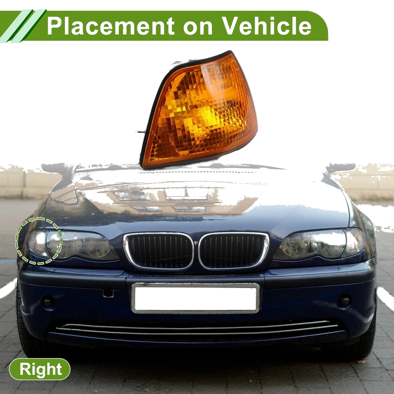 BMW 3 Series 1Pc Right Corner Signal Light Cover (1992-1998)