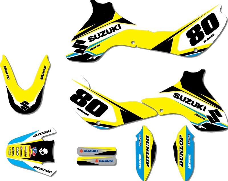 Suzuki JR 80 Custom Graphics Kit Decals