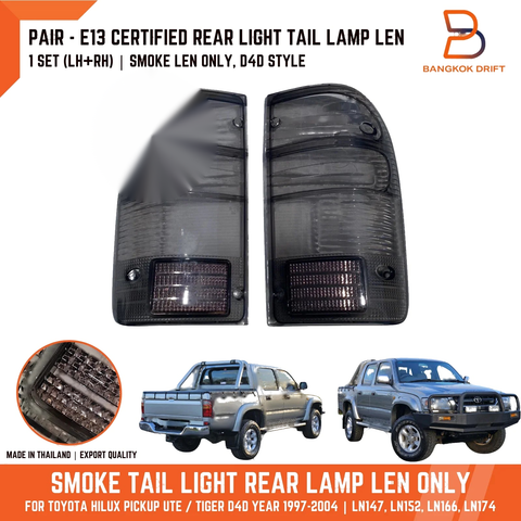 Toyota Hilux Ute D4D SR5 Smoke Tail Light Lenses (1997-2004)