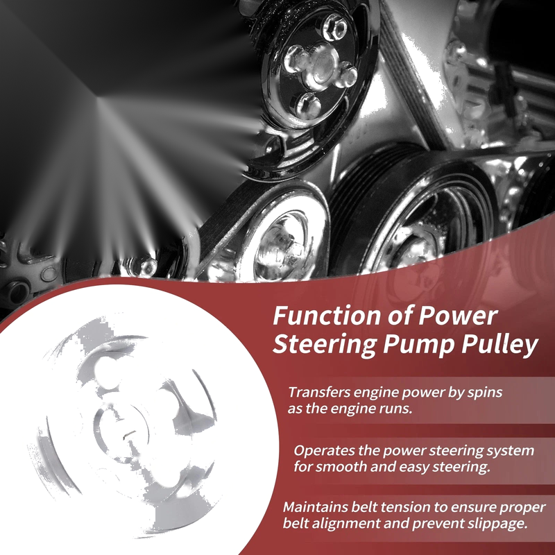 Chevy 2-Groove Double-Groove Power Steering Pump Pulley