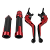 BMW S1000R S1000RR Red Extendable Brake Clutch Lever Grip Set (2010-2023)