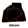 BMW 3 Series E46 Coupe 1999-2005 with Orange Trim AutoWin Black Floor Mats