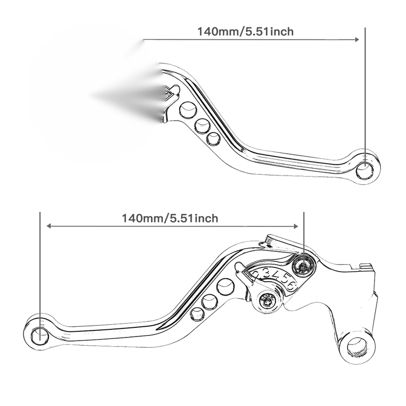 Honda CBR600RR, CBR954RR Brake & Clutch Levers (2002-2006)
