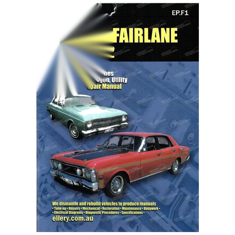 Workshop Repair Manual Ford Falcon Fairlane XR XT XW XY (1966-1972) GT Phase3