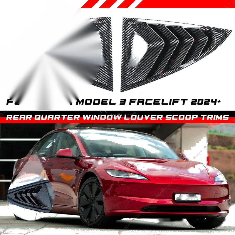 Tesla Model 3 Rear Window Louver Shutter Cover Trim