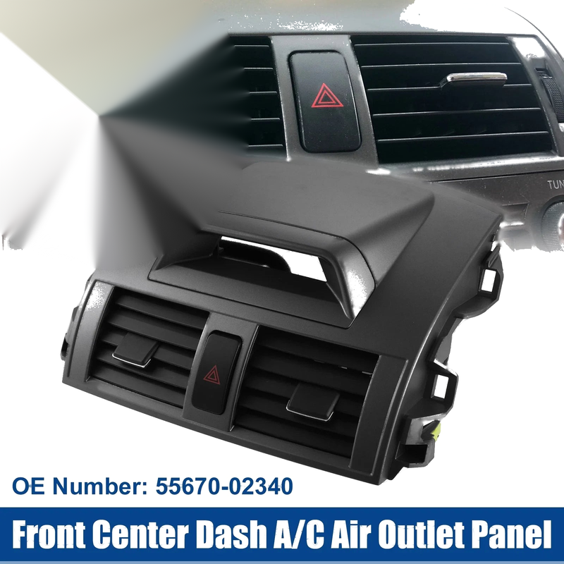 Toyota Corolla Car Center Dashboard A/C Air Vent Panel Gray (2009–2013)
