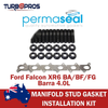 Ford Falcon XR6 4.0L Permaseal Exhaust Manifold Installation Stud&Gasket Kit