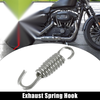 Motorcycles Exhaust Pipe Spring Hook 40mm 1.57" Stainless Steel Silver Tone