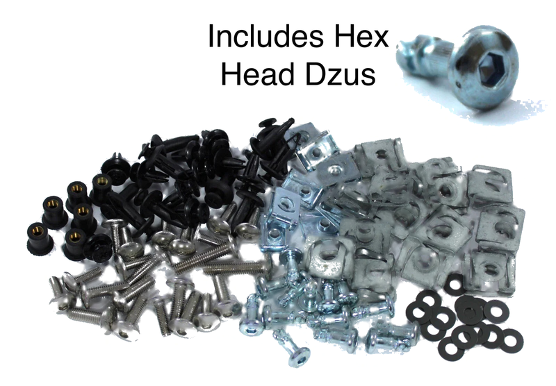 Yamaha R1 Hex dzus Quick Release Stainless Steel Fairing (1998–2001)