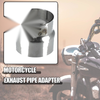 Motorcycle 51-62mm 2.0-2.4in Exhaust Pipe Adapter Connector Reducer Muffler