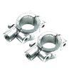 Motorcycles Silver 25MM M10 Rearview Mirror Mount Holders Adapter Clamp