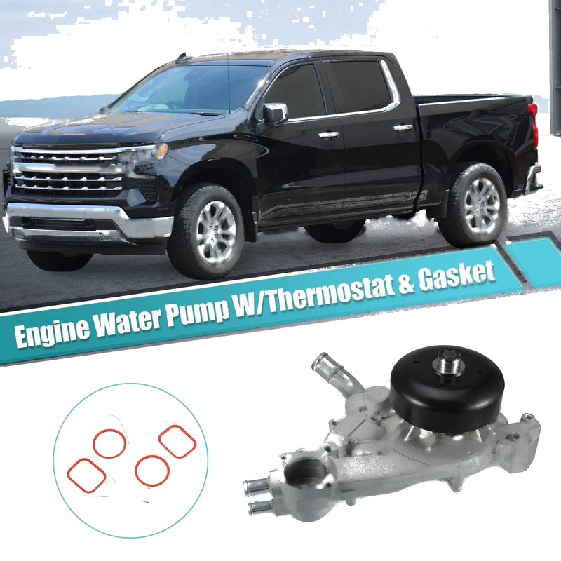 Chevrolet Avalanche Engine Water Pump Set with Thermostat (2002-2013)