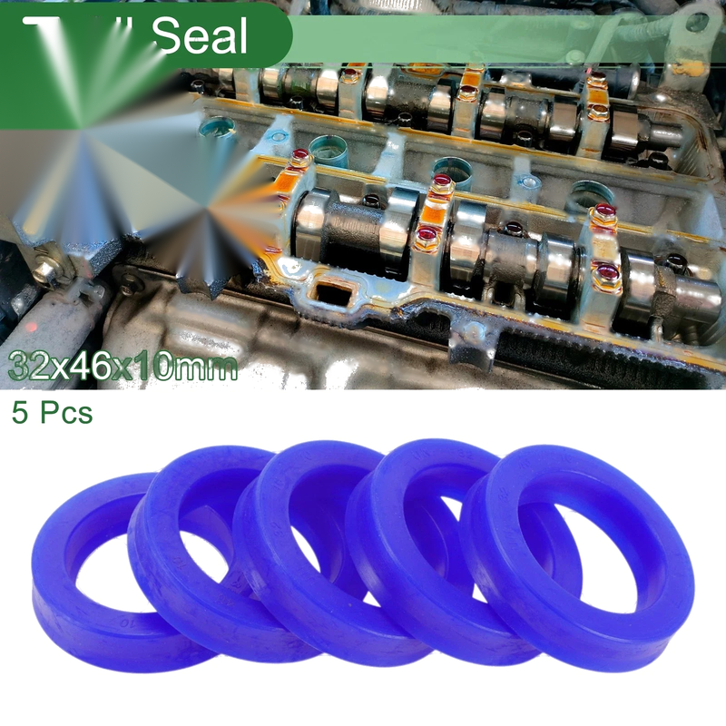 Oil Seal 32x46x10mm Seal Ring Rotary Shaft TPU 5 Pcs