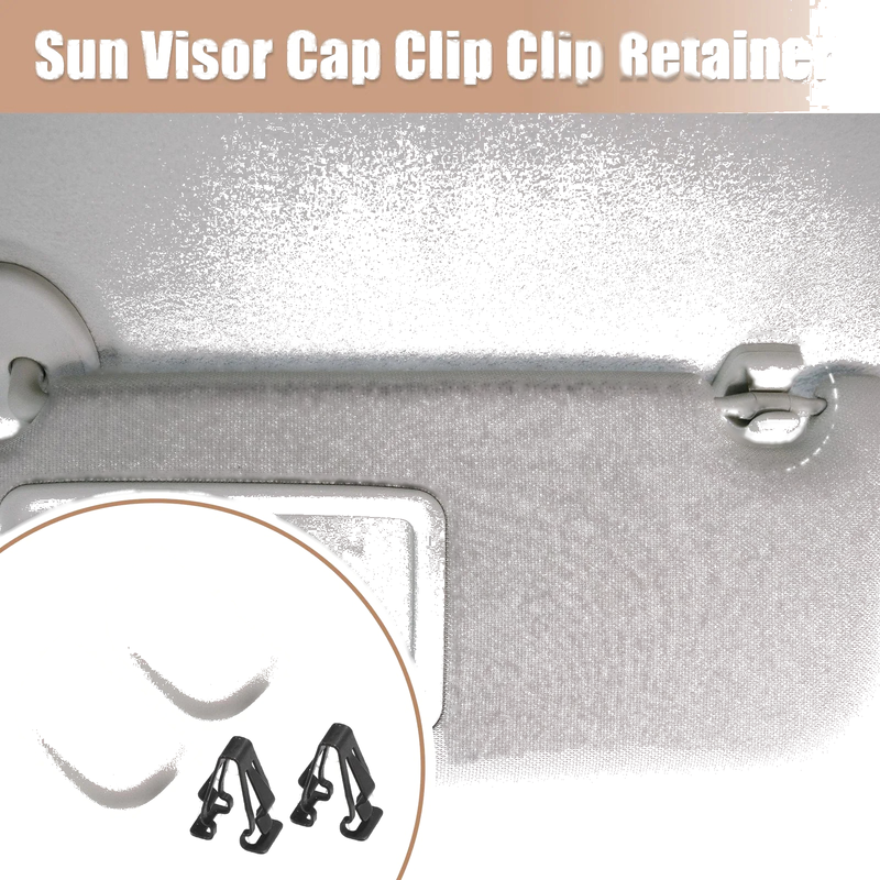 Ford Fusion Gray Iron Sun Visor Cap Clips (2013-2016)