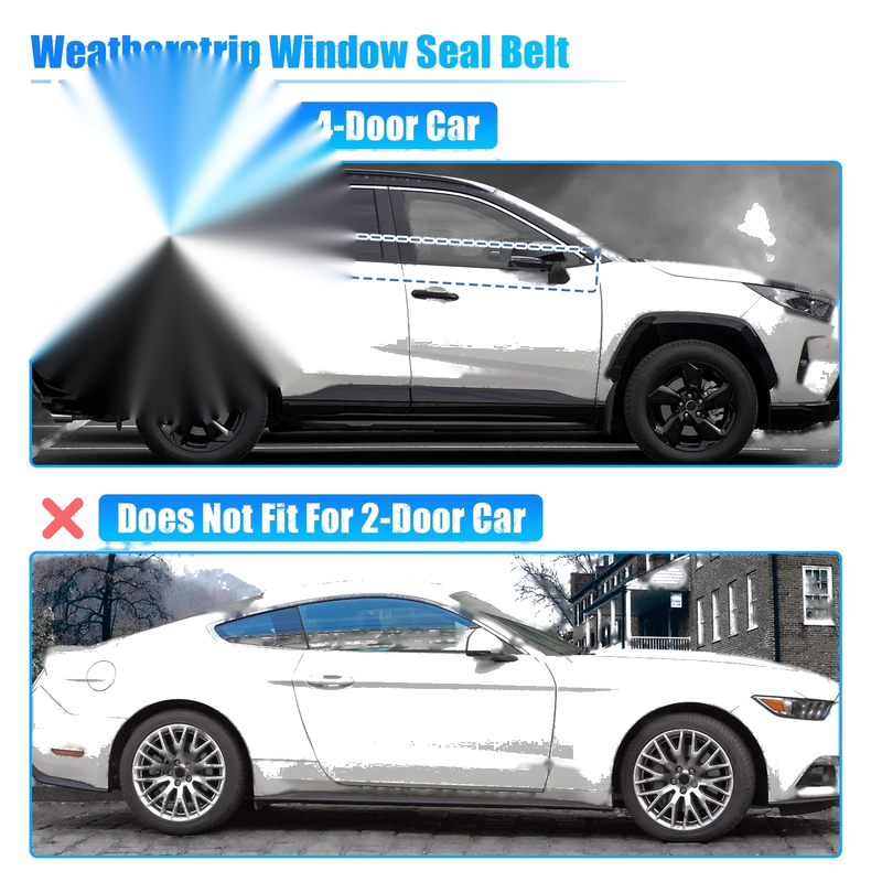 Honda CR-V 4pcs Weatherstrip Window Trim Seal (2012-2016)