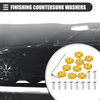 Car Motorcycle Finishing Countersunk Washers Dress Up Tool Kit Gold Tone