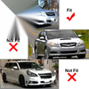 Subaru Legacy Black Front Bumper Fog Light Bezel Cover (2010-2012)