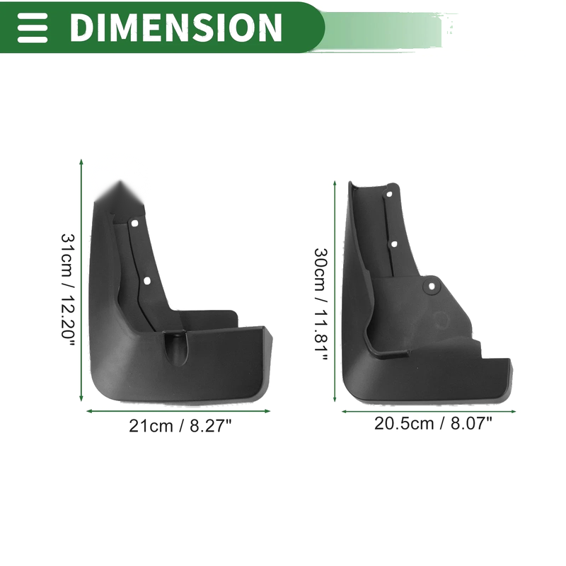 Mitsubishi ASX Mud Flaps Splash Guards 1 Set (2010-2023)