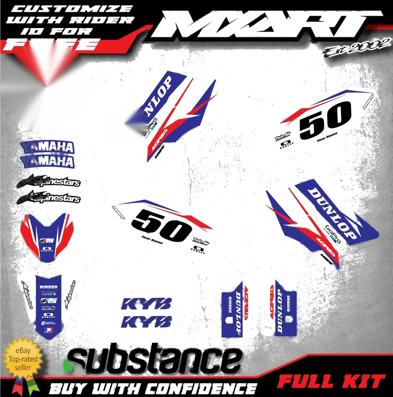 Yamaha TTR 50 FORCE STYLE Decals Custom Graphics Full Kit