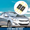 Car Motorcycle Boat Gold Tone Black 2 x Mini ANL Fuse 180A Audio CD Fuse
