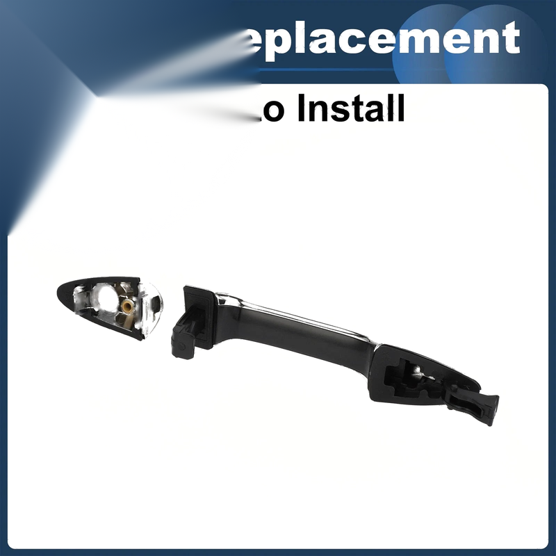 Kia Rio (2011) - Silver Tone, 1 Pcs Front Left Exterior Door Handle