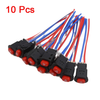 10 x Universal Motorcycle Dual Flashing Warning Switch Button Controller