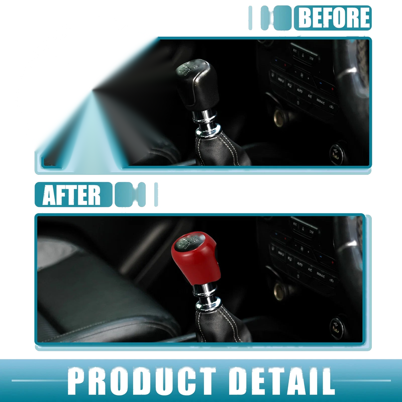 Jeep Wrangler JL Handbrake Gear Shift Knob Cover Trim Set (2018-2022)