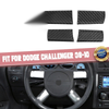 Dodge Challenger Carbon Fiber Steering Wheel Button Cover Trim (2008-2010)
