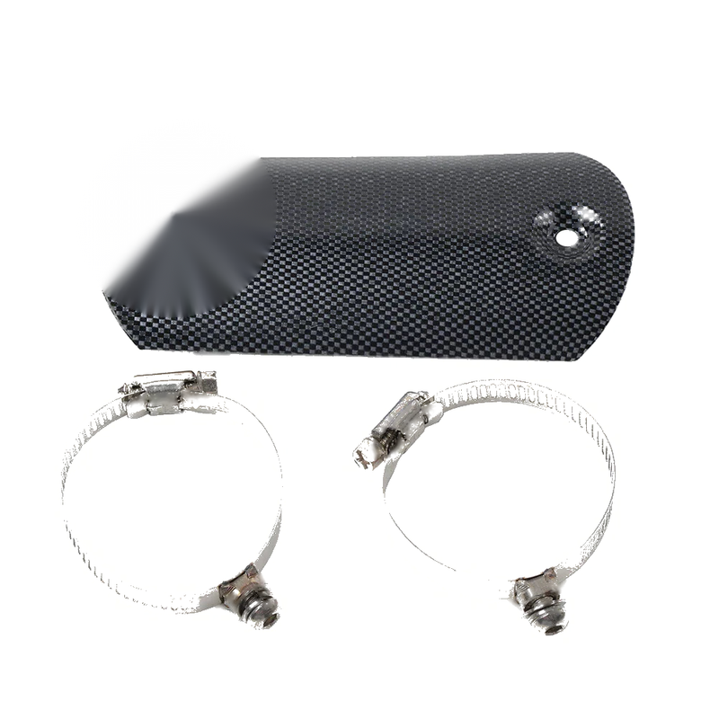 Car Muffler Protector Carbon Like Exhaust Middle Pipe Heat Shield Cover