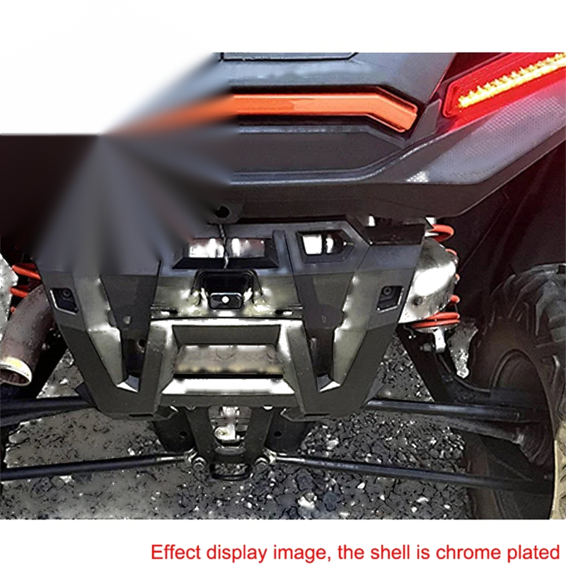 ATV UTV Trailer - Chrome Waterproof 12V LED License Plate Light (N/A)