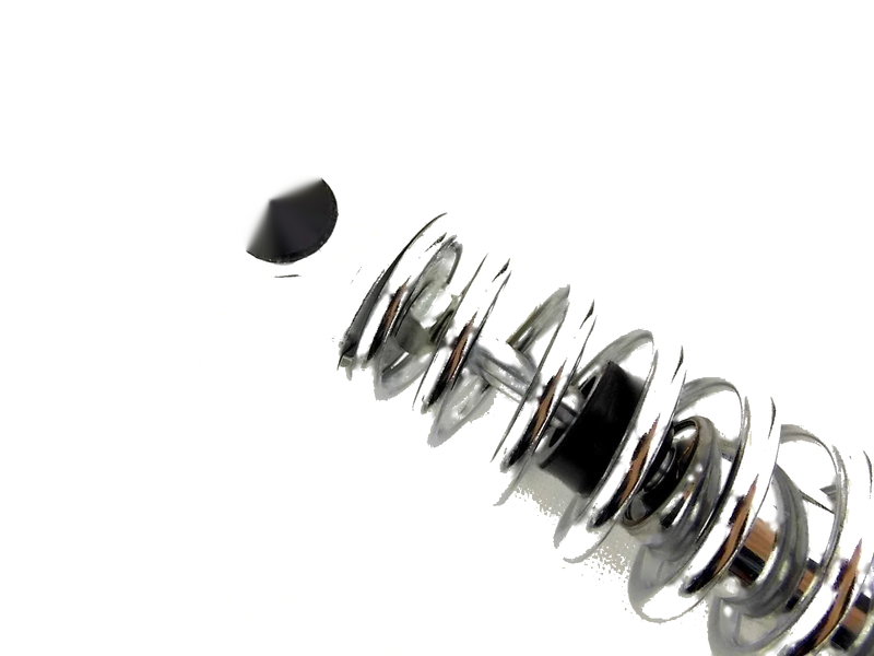 Kawasaki KD80 280mm Chrome Rear Shock Absorbers (1975-1976)