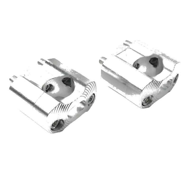 Dirt Pit Bike ATV 7/8 to 1-1/8 Handlebar Fat Bar Mount Clamps Risers