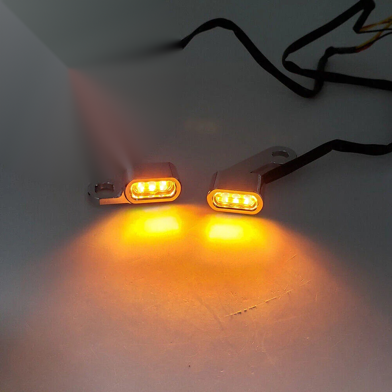 Mini LED Turn Signal Indicator Amber Light