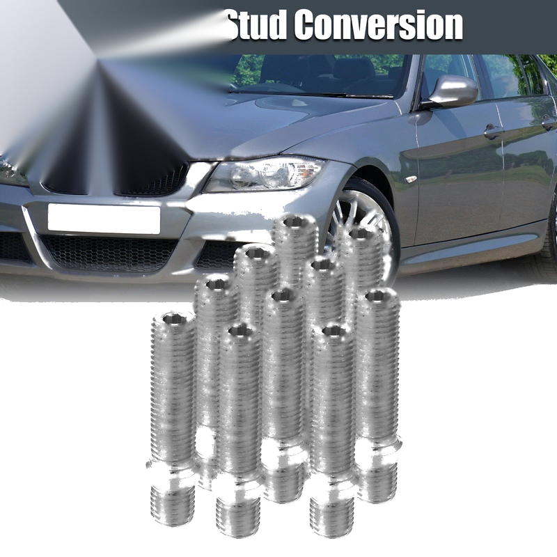 BMW Silver Tone 10 x 58mm M12x1.5 wheel stud
