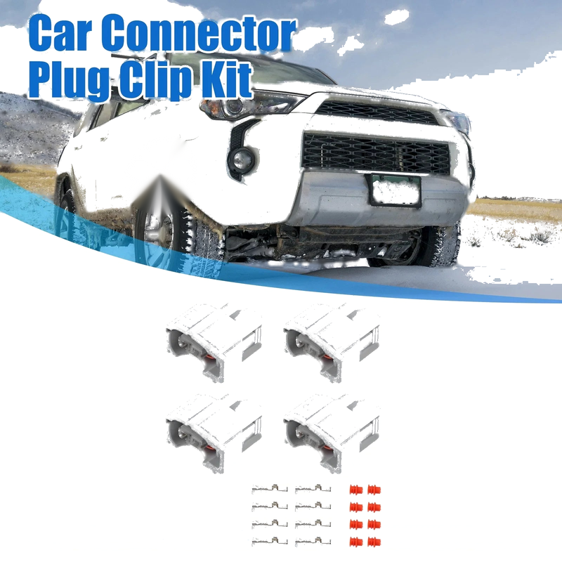 Toyota 4 x 2-Pin Fuel Injector Connector Adapter Plug Kit