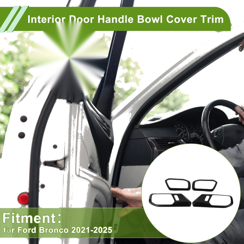 Ford Bronco (2021-2025) - 4 Pcs Interior Door Handle Bowl Cover Trim