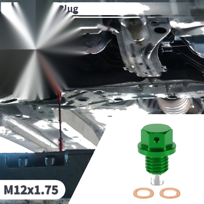 Car Motorcycle Boat 1 Set M12x1.75 Engine Oil Drain Plug with Gasket