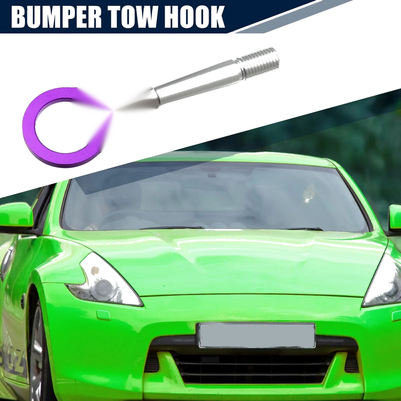 Nissan Purple Round Front Rear Bumper Tow Hook Eye Screw