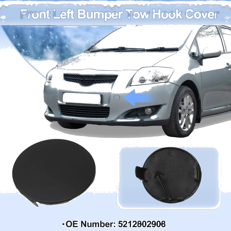 Toyota Auris Left Front Tow Hook Cover Cap (2016–2018)