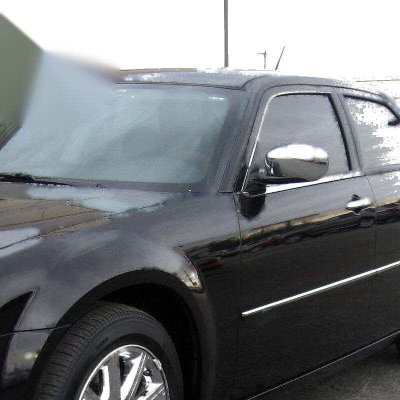 Chrysler 300 300C Dodge Magnum Charger Chrome Mirror Covers (2005-2010)