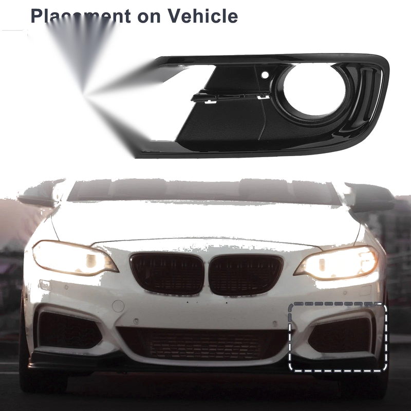 BMW F30 F31 1pc Left Front Fog Light Grill (2011-2018)