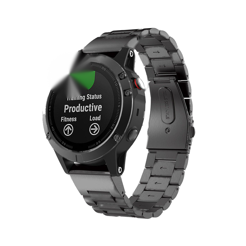 Garmin Fenix 5 6 22mm Stainless Steel Strap Quick Fit Watch Band Suitable