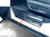 Nissan Rogue Black Outer Door Sill Scuff Plates Protector Covers (2021-2023)