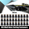 Motorcycle 30pcs M5 Convex Well Nuts