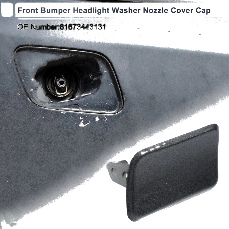 BMW X3 Grey Front Left Side Bumper Headlight Washer Nozzle Cover Cap
