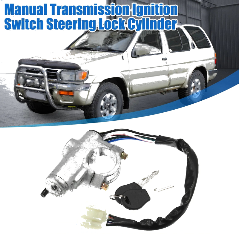 Nissan D21 Pickup Ignition Switch Steering Lock Cylinder (1986-1997)