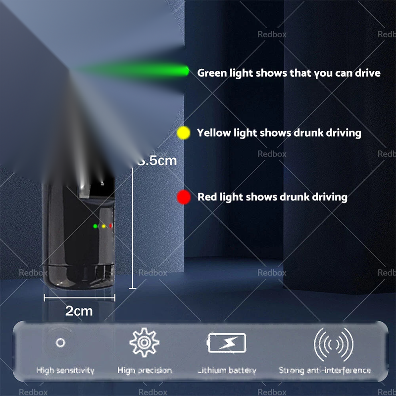 Personal Use - Alcohol Breathalyser LCD Portable Breath Tester