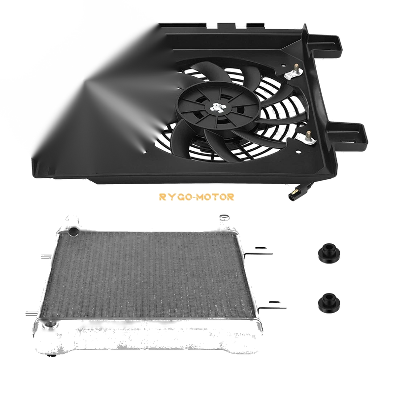 Polaris Sportsman Aluminum Radiator & Cooling Fan & Shroud (2000–2004)