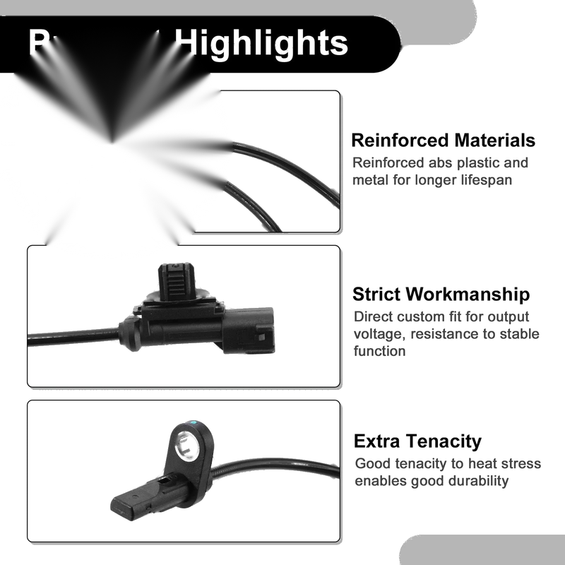 Ford Fiesta Front Left ABS Wheel Speed Sensor (2014-2019)